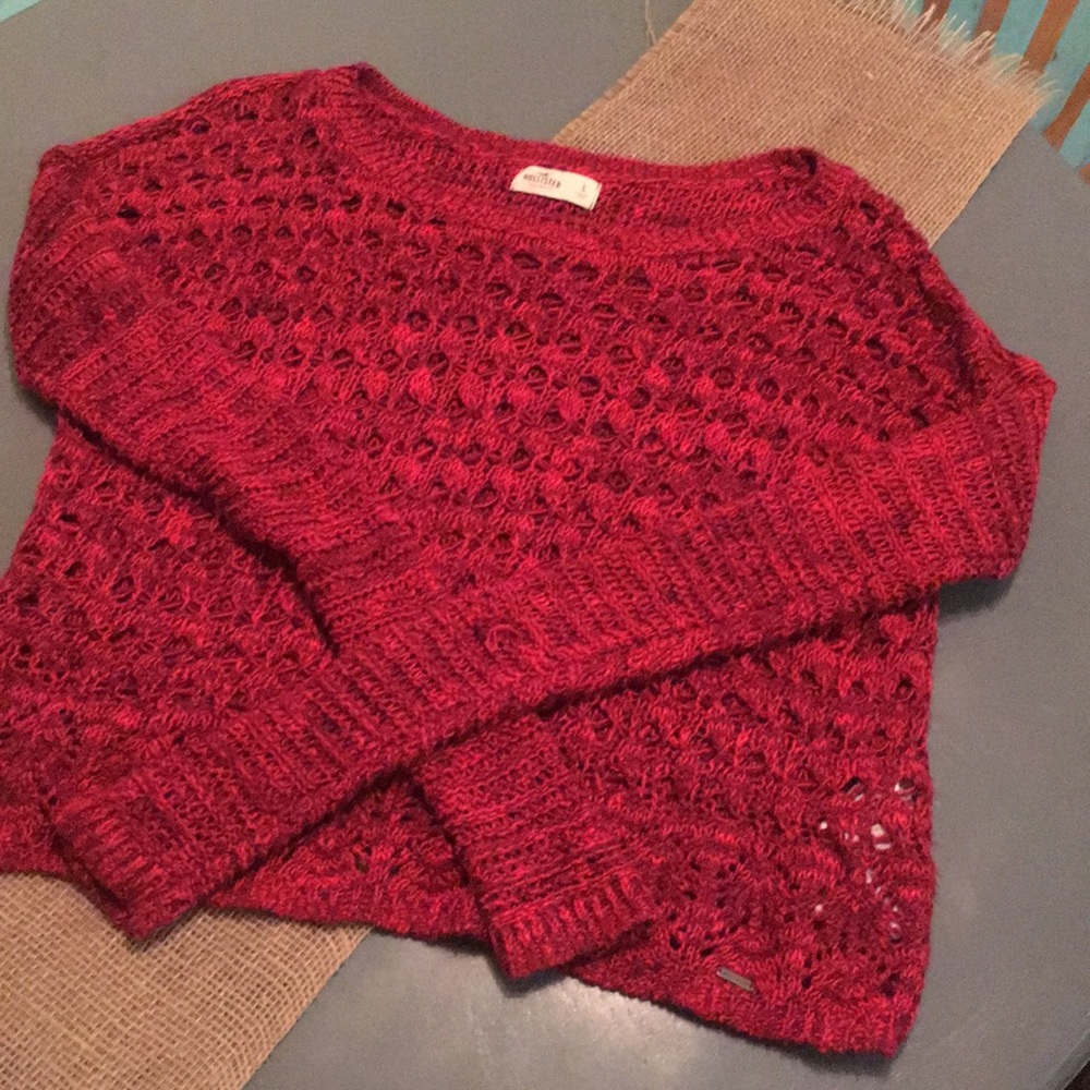 Ruby red Hollister sweater